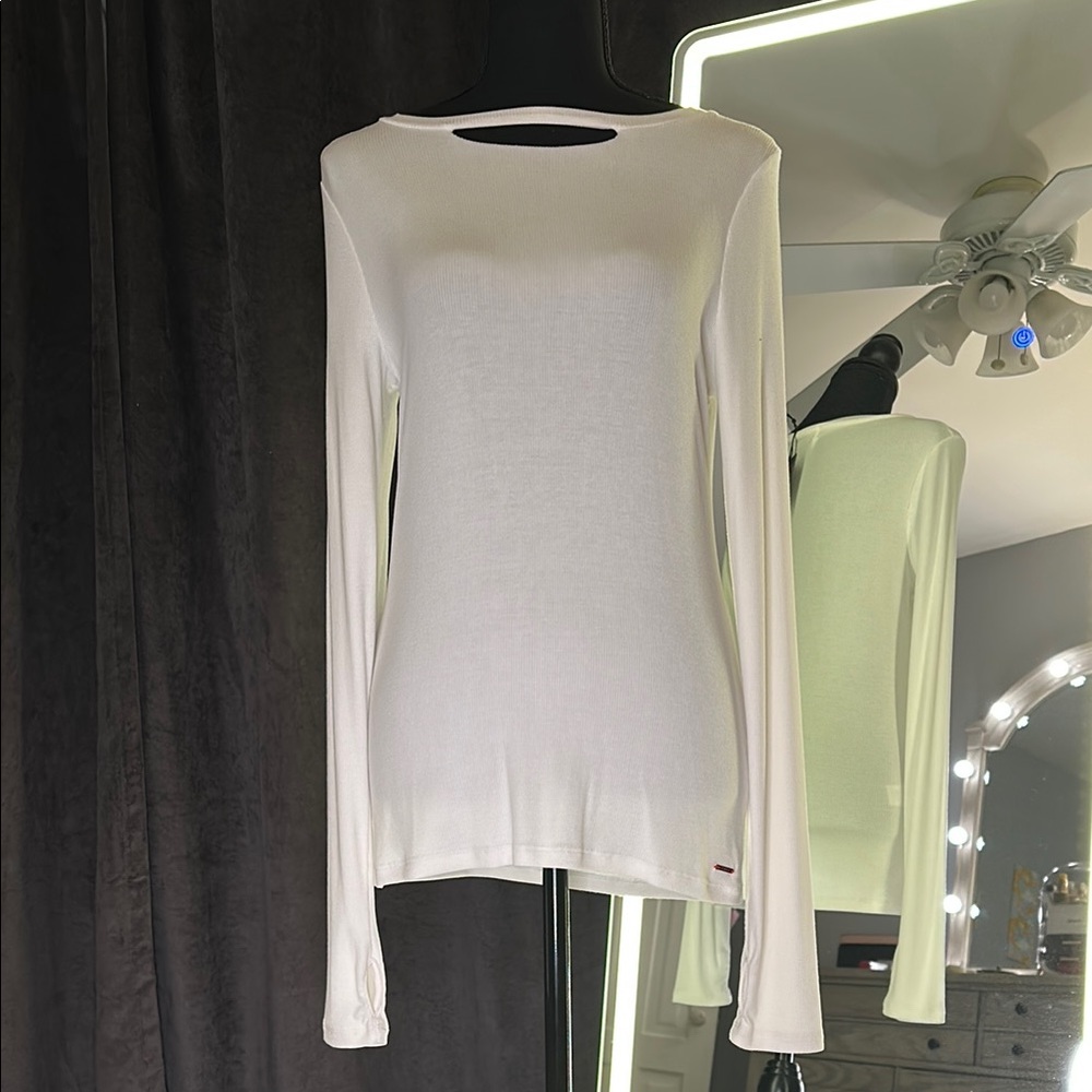 Philanthropy Pink Distressed Sweatshirt